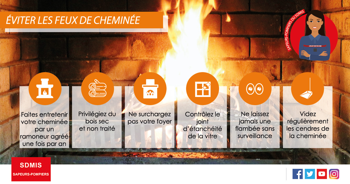 Prévention du SDMIS - feu de cheminée